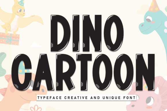Dino Cartoon Font - Featured Image