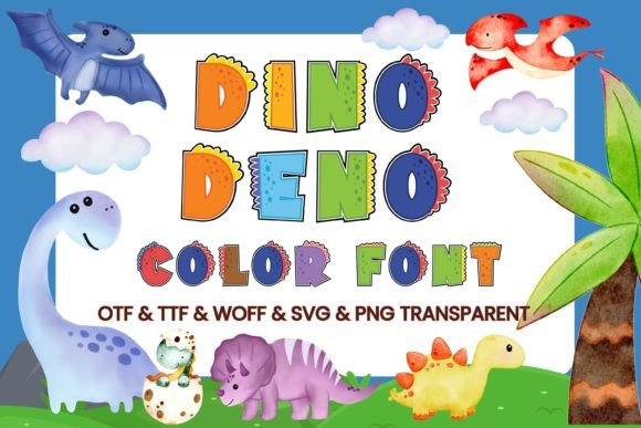 Dino Deno Font - Featured Image