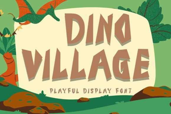 Dino Village Font - Featured Image