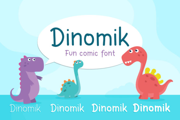 Dinomik Font - Featured Image