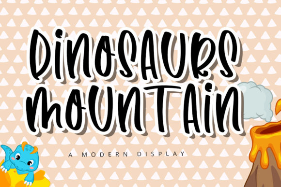 Dinosaurs Mountain Font - Featured Image