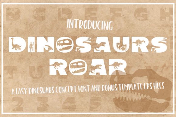 Dinosaurus Roar Font - Featured Image