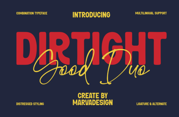 Dirtight Font - Featured Image