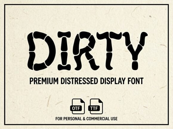 Dirty Font - Featured Image