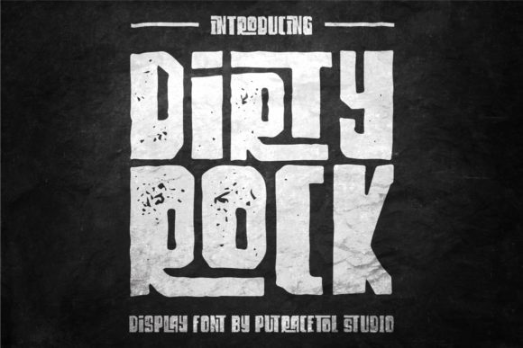 Dirty Rock Font - Featured Image