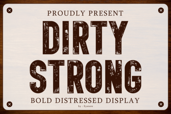 Dirty Strong Font - Featured Image