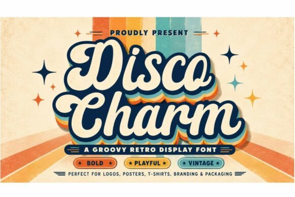 Disco Charm Font - Featured Image