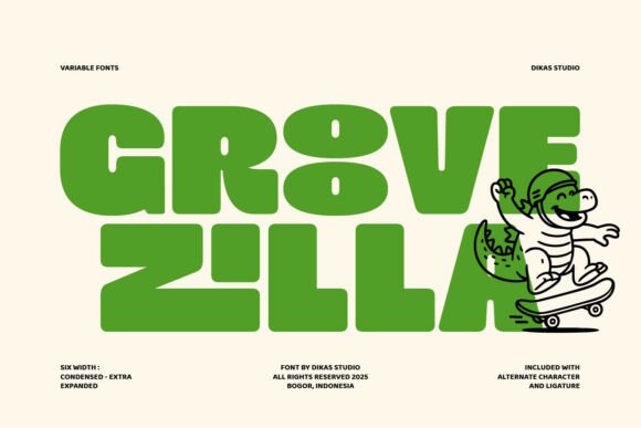 Dks Groovezilla Regular Font - Featured Image