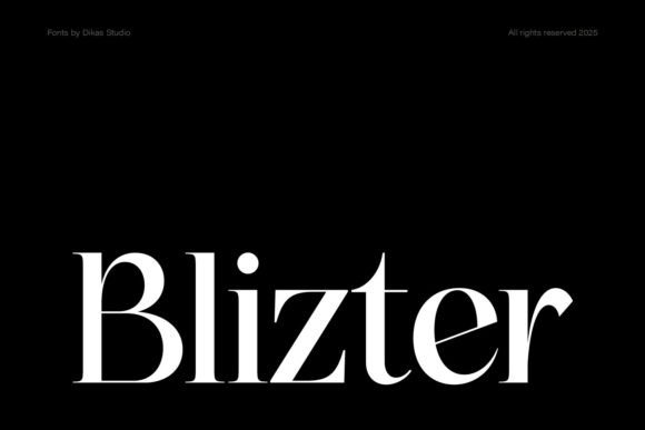 Dksblizter Regular Font - Featured Image