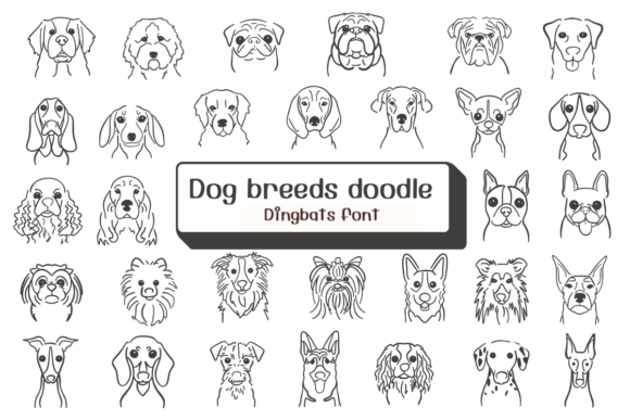 Dog Breeds Doodle Font - Featured Image