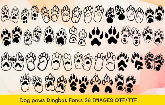 Dog Paws Font - Featured Image