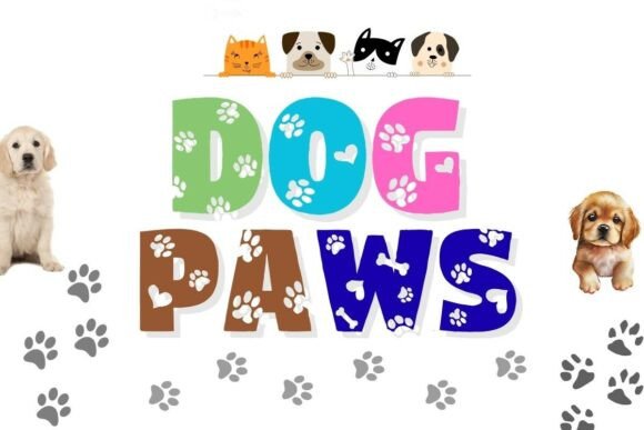 Dog Paws Font - Featured Image