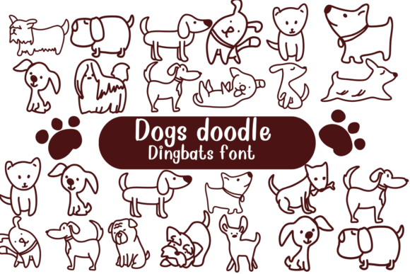Dogs Doodle Font - Featured Image