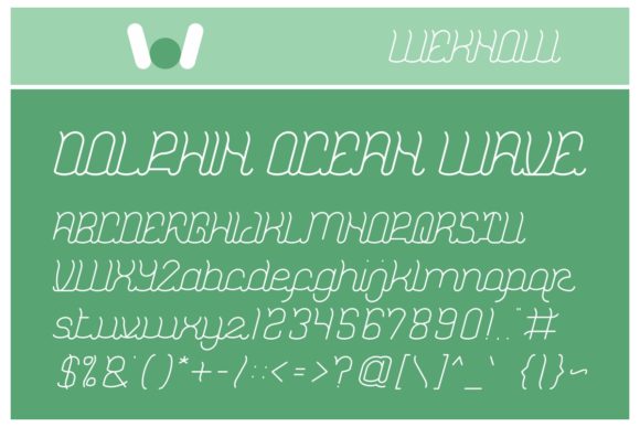 Dolphin Ocean Wave Font - Featured Image