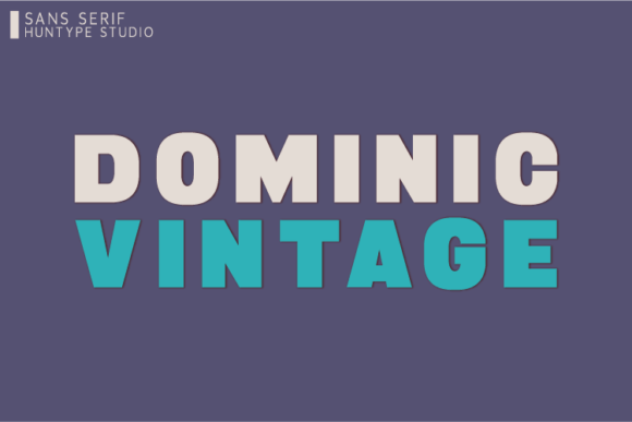 Dominic Vintage Font - Featured Image