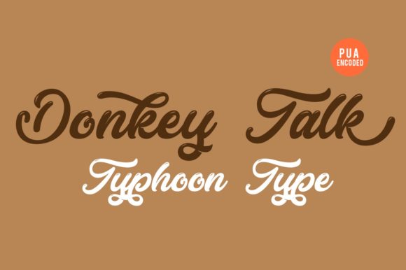 Donkey Talk Font - Featured Image