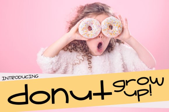 Donut Grow Up Font - Featured Image