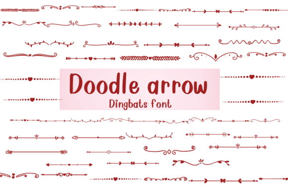 Doodle Arrow Font - Featured Image