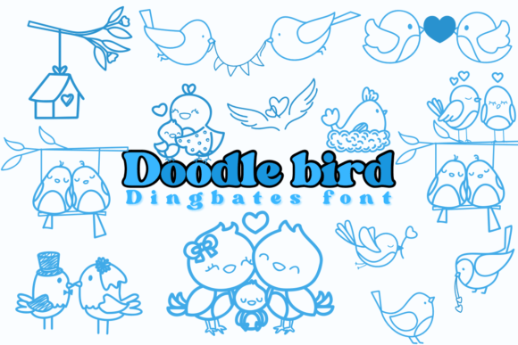 Doodle Bird Font - Featured Image