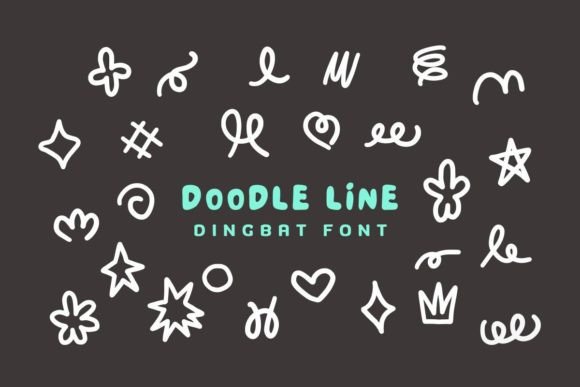 Doodle Line Font - Featured Image
