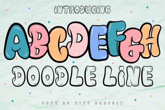 Doodle Line Font - Featured Image