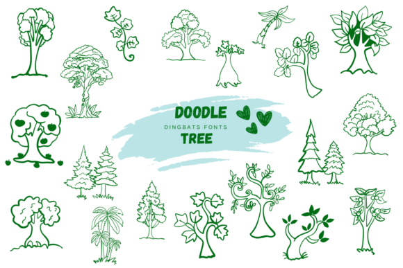 Doodle Tree Font - Featured Image