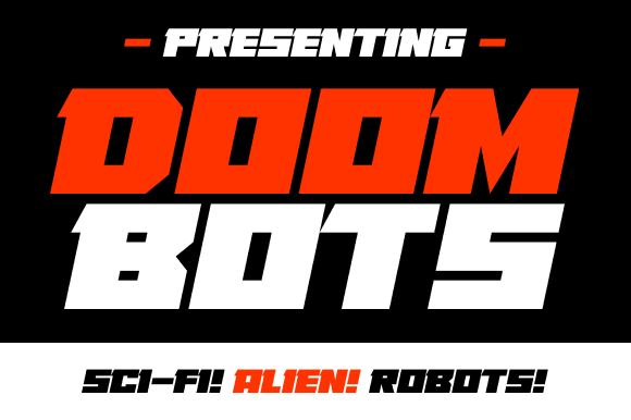 Doombots Font - Featured Image