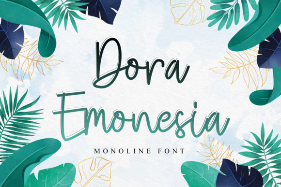 Dora Emonesia Font - Featured Image