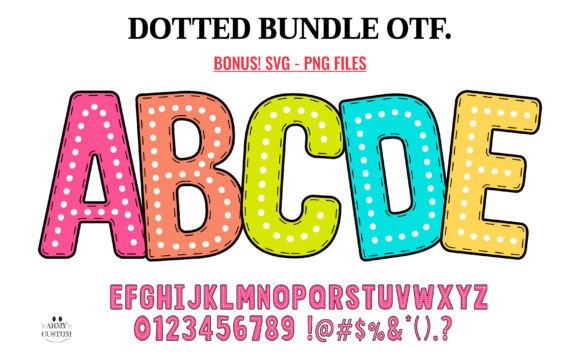 Dotted Back to School Font - Featured Image