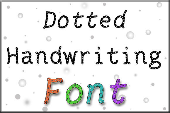 Dotted Handwriting Font - Featured Image