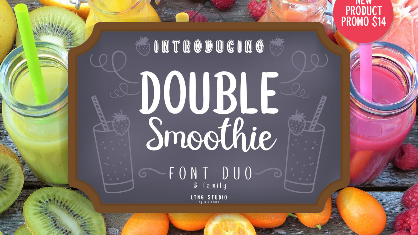 Double Smoothie Font - Featured Image