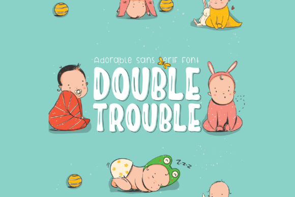 Double Trouble Font - Featured Image