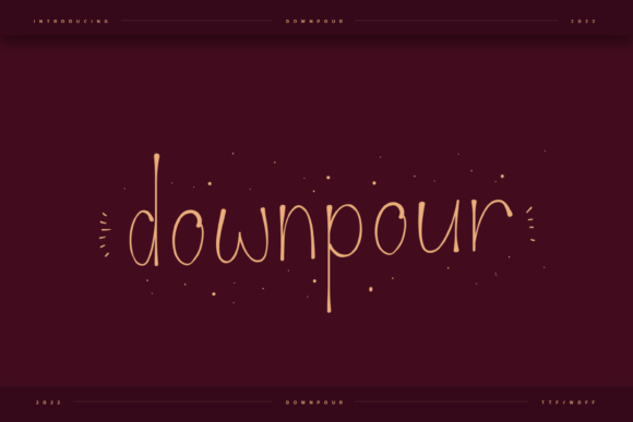 Downpour Font - Featured Image
