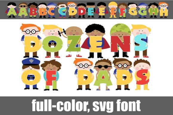 Dozens of Dads Font - Featured Image