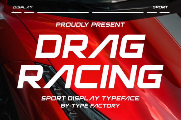 Drag Racing Font - Featured Image