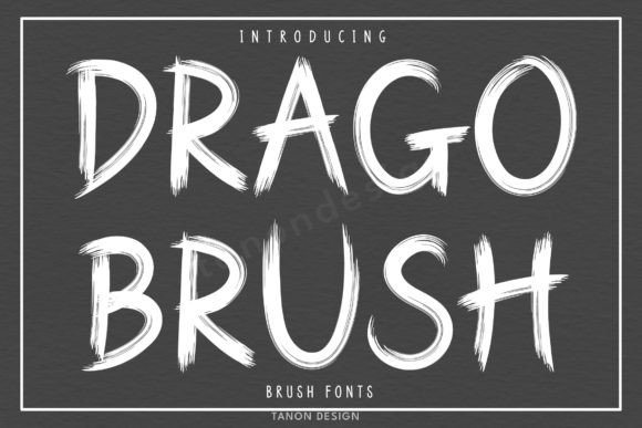 Drago Brush Font - Featured Image