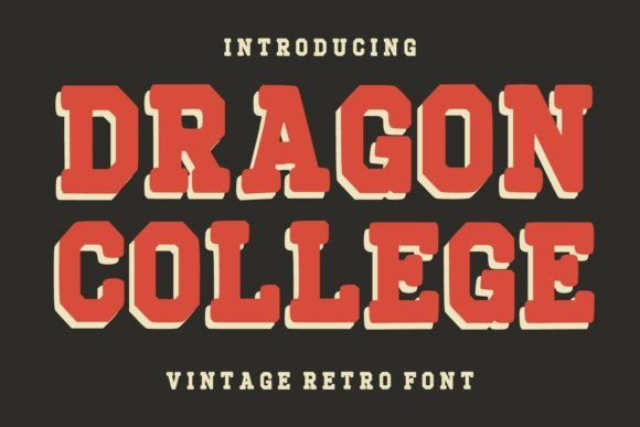 Dragon College Font - Featured Image