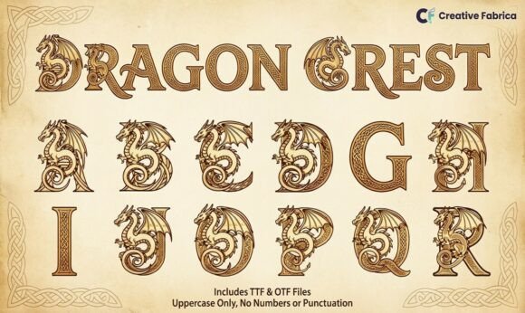 Dragon Crest Font - Featured Image
