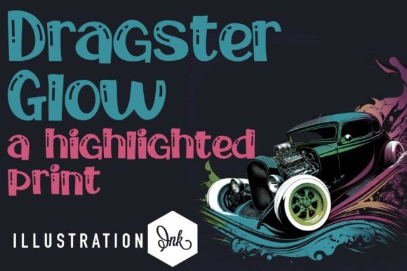 Dragster Glow Font - Featured Image