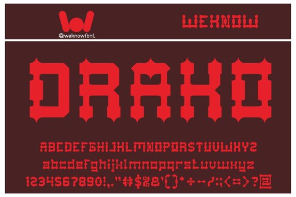 Drako Heart Font - Featured Image