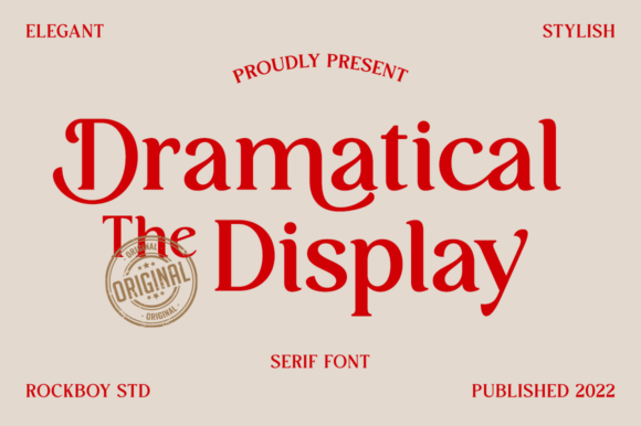 Dramatical the Display Font - Featured Image