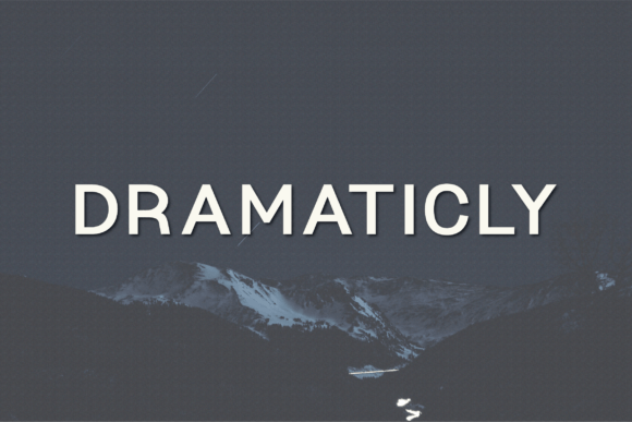 Dramaticly Font - Featured Image