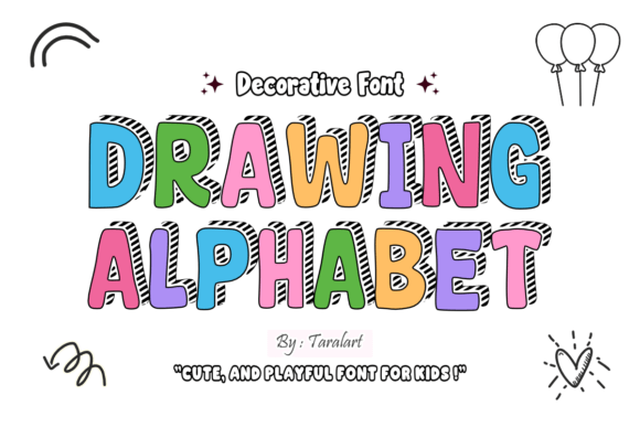 Drawing Alphabet Font - Featured Image