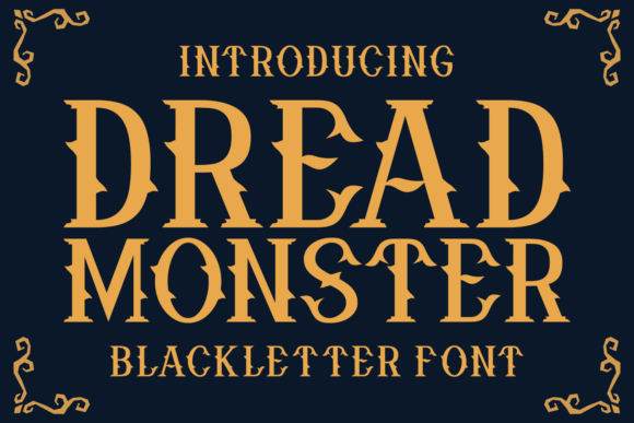 Dread Monster Font - Featured Image