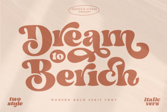 Dream to Berich Font Font - Featured Image