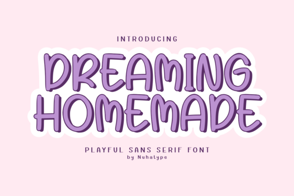 Dreaming Homemade Font - Featured Image
