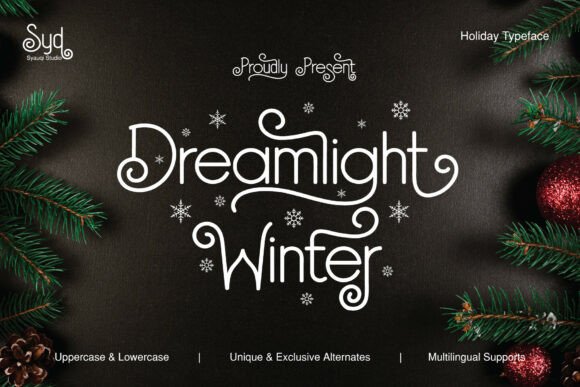 Dreamlight Winter Font - Featured Image