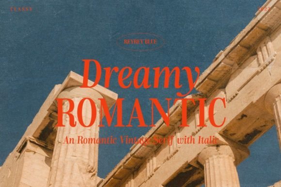 Dreamy Romantic Font - Featured Image