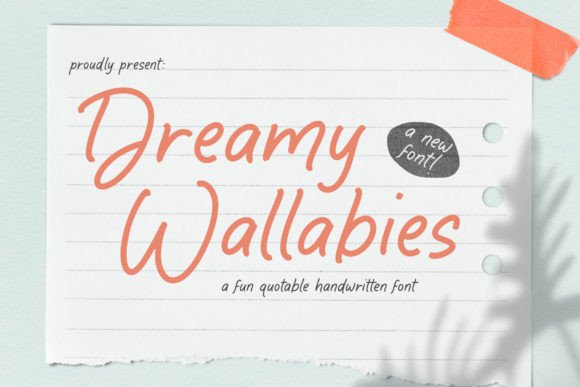 Dreamy Wallabies Font - Featured Image