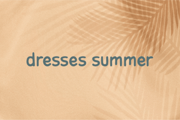 Dresses Summer Font - Featured Image